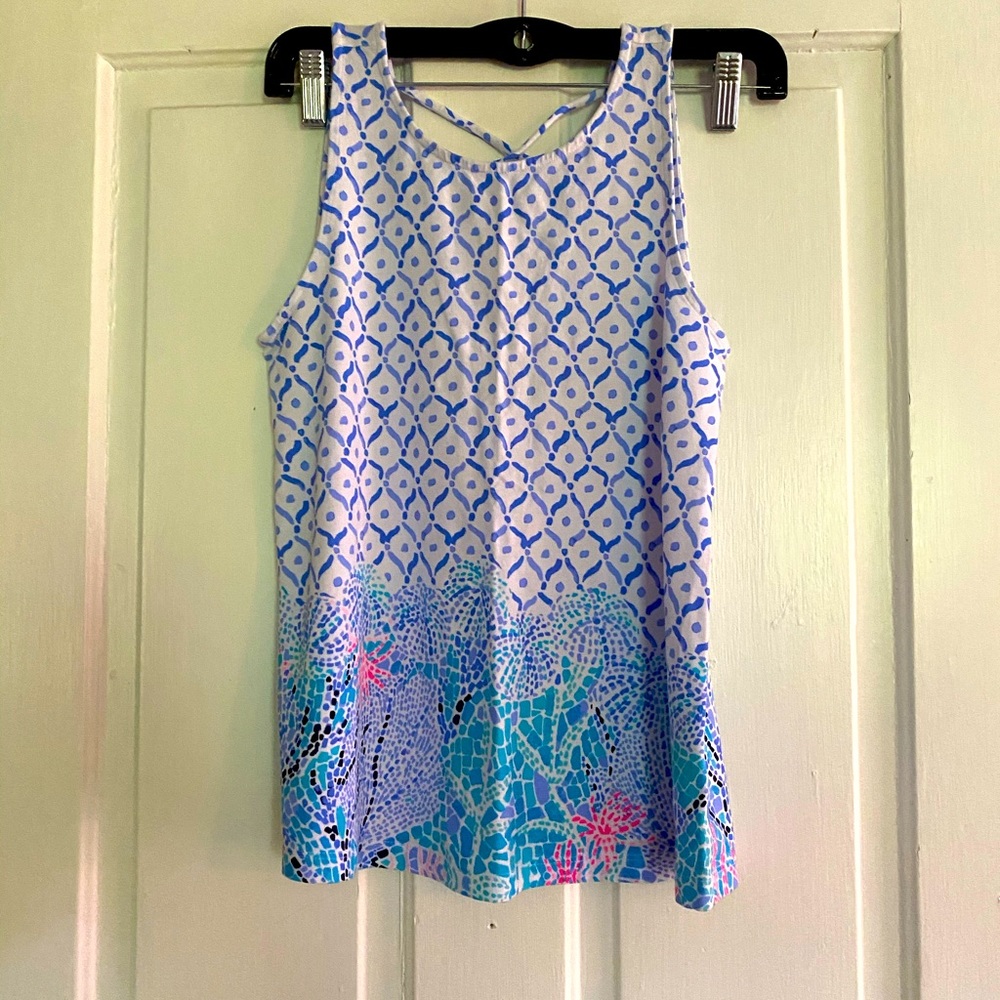 Lilly Pulitzer NWOT cross back tank